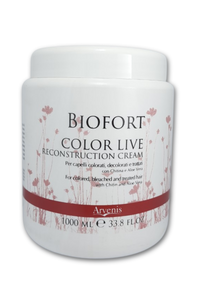 Crema ristrutturante ideale per capelli colorati, decolorati e trattati. Color Live Reconstruction Cream.